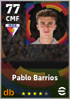 Pablo Barrios eFootball player card