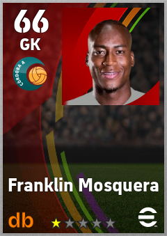 Franklin Mosquera — GK, OVR 66, MAX 66