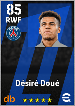 Désiré Doué eFootball player card