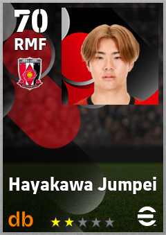 Hayakawa Jumpei — RMF, OVR 70, MAX 70