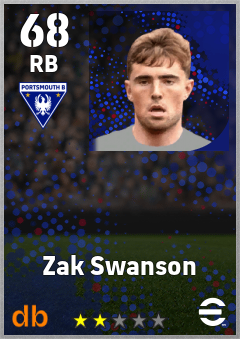 Zak Swanson — RB, OVR 68, MAX 68