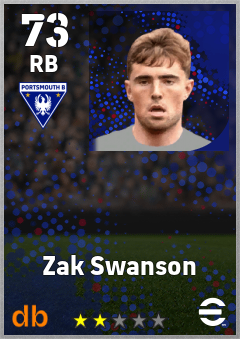Zak Swanson — RB, OVR 73, MAX 73