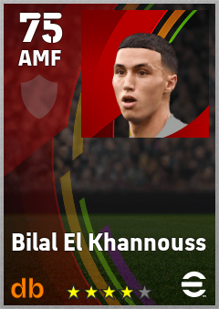 Bilal El Khannouss eFootball player card