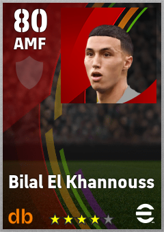 Bilal El Khannouss eFootball player card