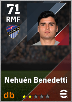 Nehuén Benedetti — RMF, OVR 71, MAX 71