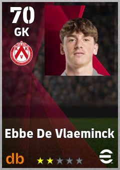 Ebbe De Vlaeminck — GK, OVR 70, MAX 70