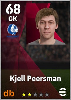 Kjell Peersman — GK, OVR 68, MAX 68