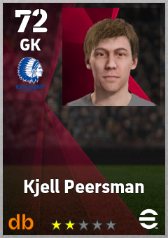 Kjell Peersman — GK, OVR 72, MAX 72