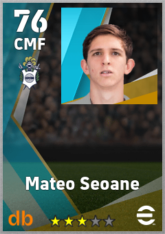 Mateo Seoane — CMF, OVR 76, MAX 76