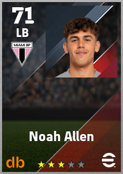 Noah Allen eFootball player card