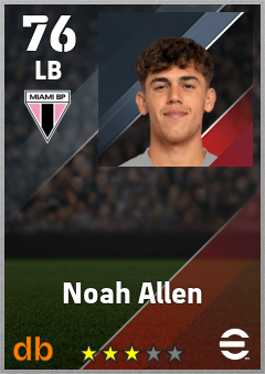Noah Allen — LB, OVR 76, MAX 76