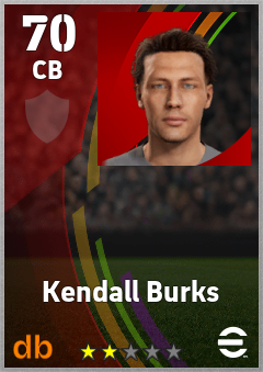 Kendall Burks eFootball player card