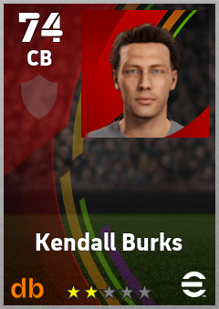 Kendall Burks eFootball player card