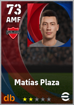 Matías Plaza — AMF, OVR 73, MAX 73