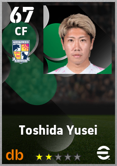 Toshida Yusei — CF, OVR 67, MAX 67