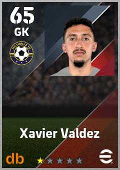 Xavier Valdez — GK, OVR 65, MAX 65