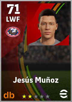 Jesús Muñoz — LWF, OVR 71, MAX 71