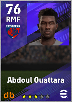 Abdoul Ouattara — RMF, OVR 76, MAX 76