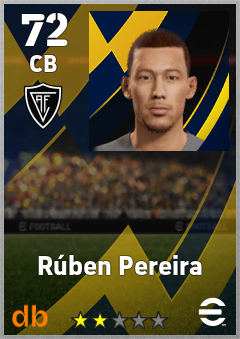 Rúben Pereira — CB, OVR 72, MAX 72