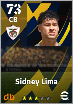 Sidney Lima — CB, OVR 73, MAX 73