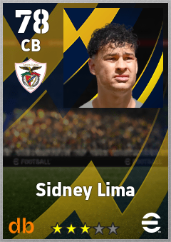 Sidney Lima — CB, OVR 78, MAX 78