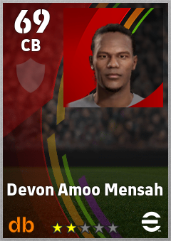 Devon Amoo Mensah eFootball player card