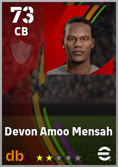 Devon Amoo Mensah eFootball player card