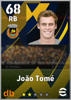 João Tomé — RB, OVR 68, MAX 68