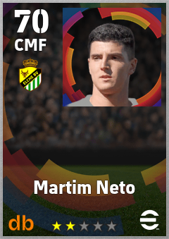 Martim Neto — CMF, OVR 70, MAX 70