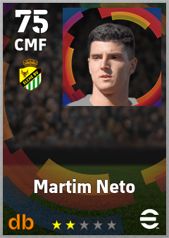 Martim Neto — CMF, OVR 75, MAX 75