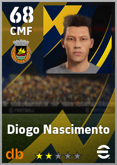 Diogo Nascimento — CMF, OVR 68, MAX 68