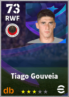 Tiago Gouveia — RWF, OVR 73, MAX 73