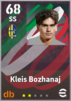 Kleis Bozhanaj — SS, OVR 68, MAX 68