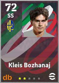 Kleis Bozhanaj — SS, OVR 72, MAX 72