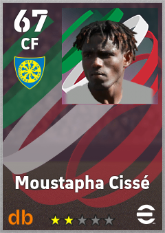Moustapha Cissé — CF, OVR 67, MAX 67