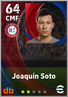 Joaquín Soto — CMF, OVR 64, MAX 64