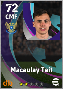 Macaulay Tait — CMF, OVR 72, MAX 72