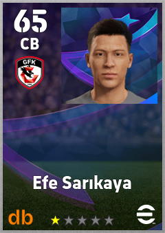 Efe Sarıkaya — CB, OVR 65, MAX 65