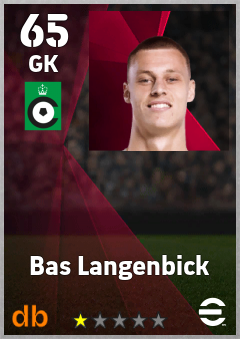 Bas Langenbick — GK, OVR 65, MAX 65