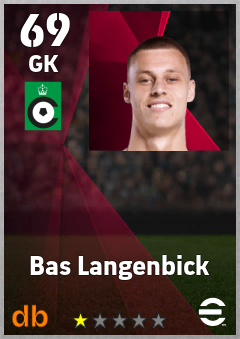 Bas Langenbick — GK, OVR 69, MAX 69