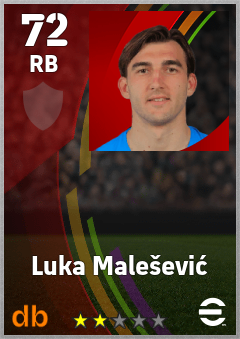 Luka Malešević eFootball player card