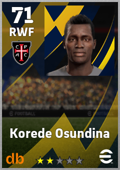 Korede Osundina — RWF, OVR 71, MAX 71