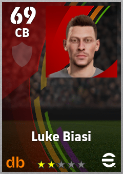 Luke Biasi eFootball player card
