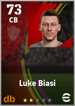Luke Biasi eFootball player card