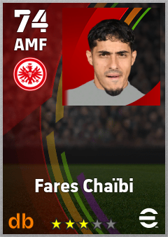 Fares Chaïbi eFootball player card