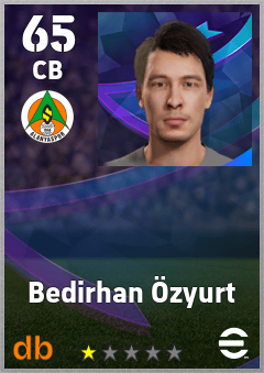 Bedirhan Özyurt — CB, OVR 65, MAX 65