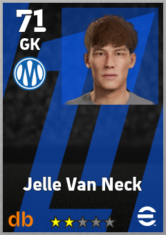 Jelle Van Neck — GK, OVR 71, MAX 71