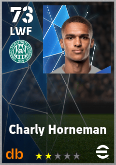 Charly Horneman — LWF, OVR 73, MAX 73