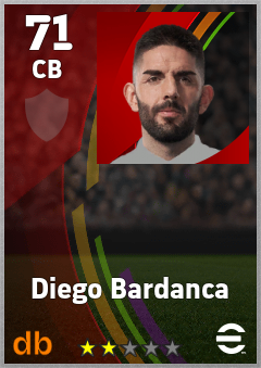 Diego Bardanca — CB, OVR 71, MAX 71