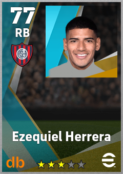 Ezequiel Herrera — RB, OVR 77, MAX 77